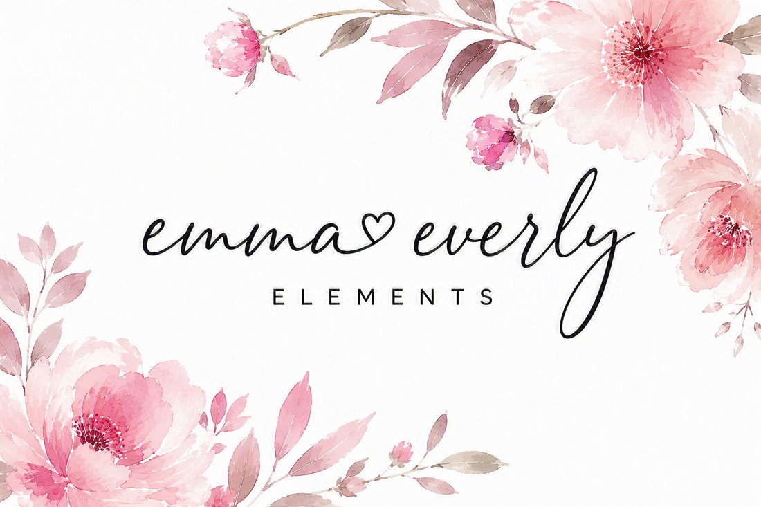 Emma Everly Elements floral logo