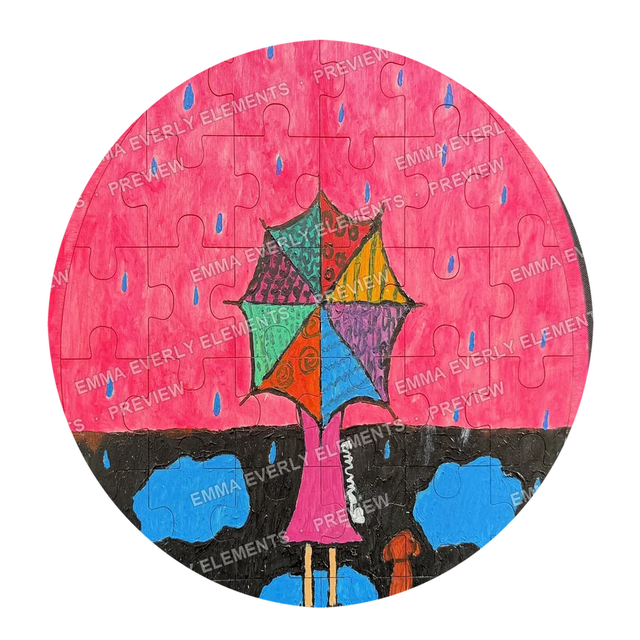 Round umbrella puzzle
